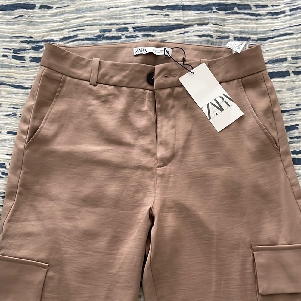 ZARA Tan Cargo Pants